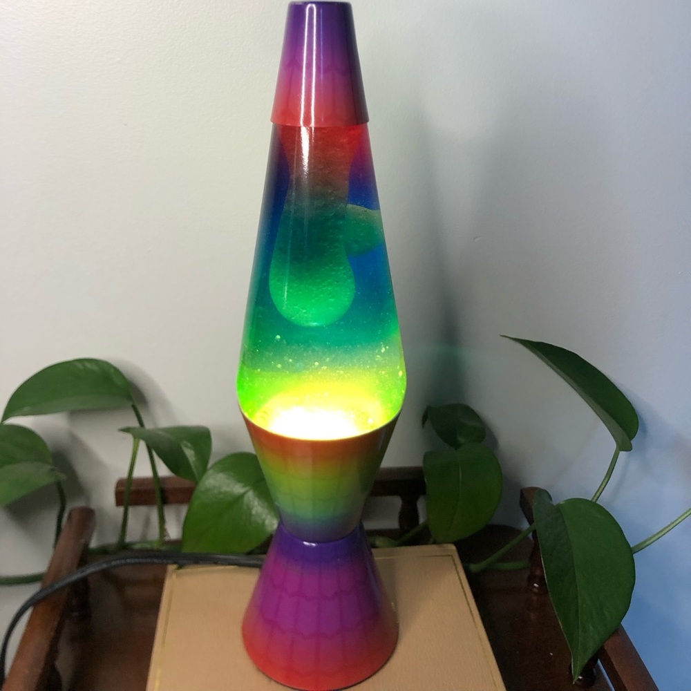 Multicolor Rainbow Lava Lamp Accent Light